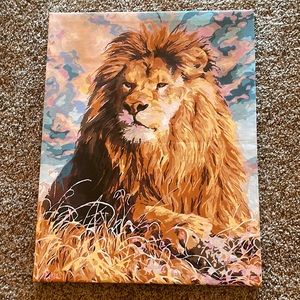 Lion painting